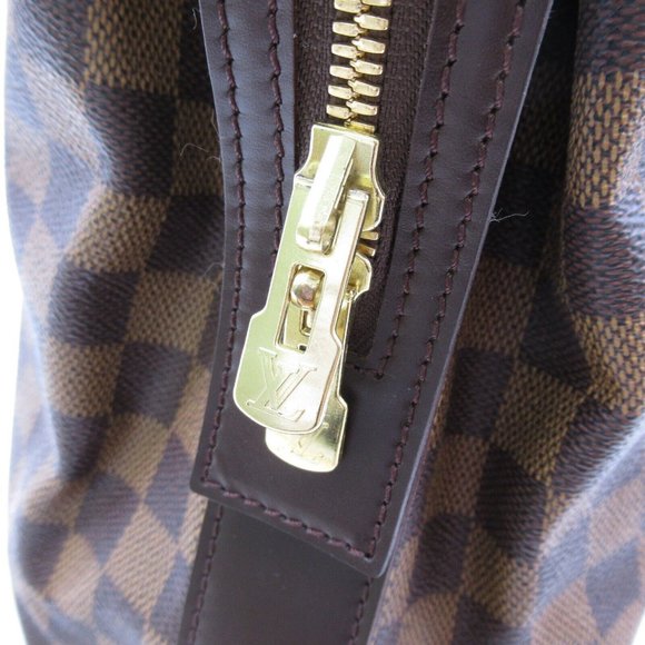 LOUIS VUITTON Chelsea Shoulder Tote Bag Damier Canvas Ebene Used brown LV - Picture 12 of 12